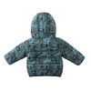 Baby Boys Winter Jacket Hooded Car Printed Quilted Puffer Infate Coat Outerwear 